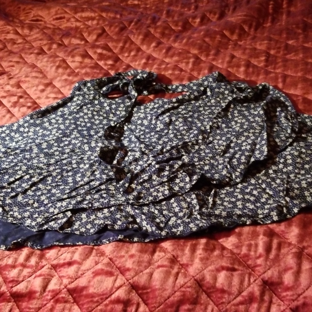 Darling denim and supply wrap skirt